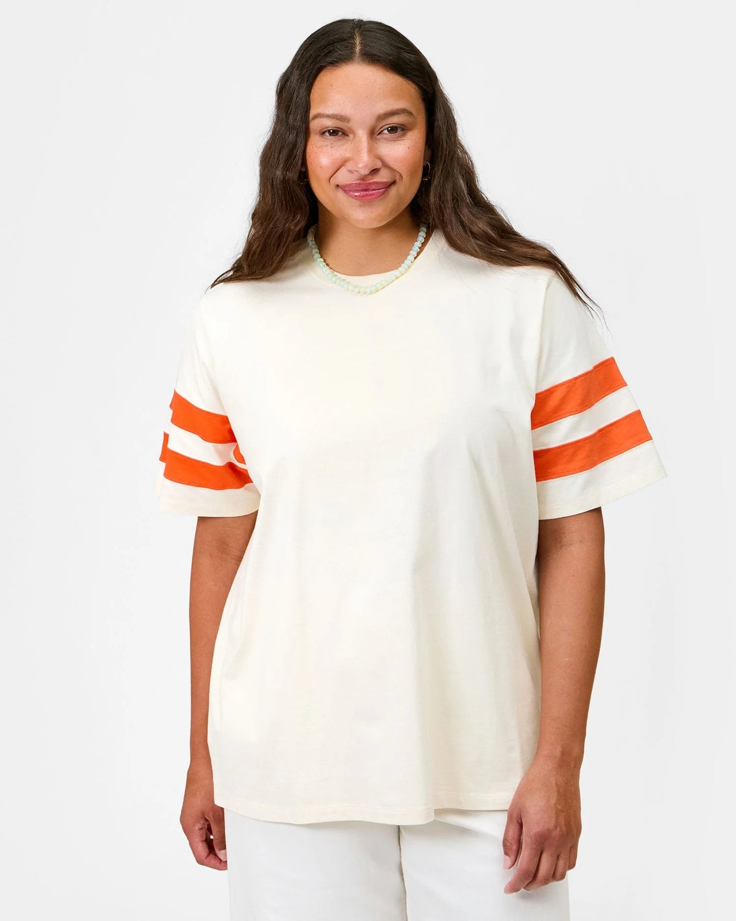 Clare V. - Original Varsity Tee - Cream