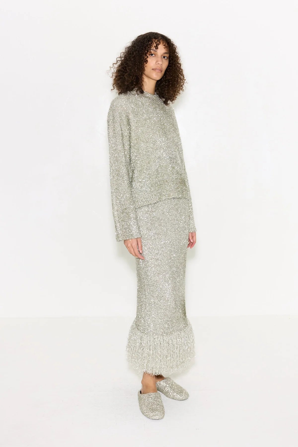 Brink Tinsel Knit Skirt