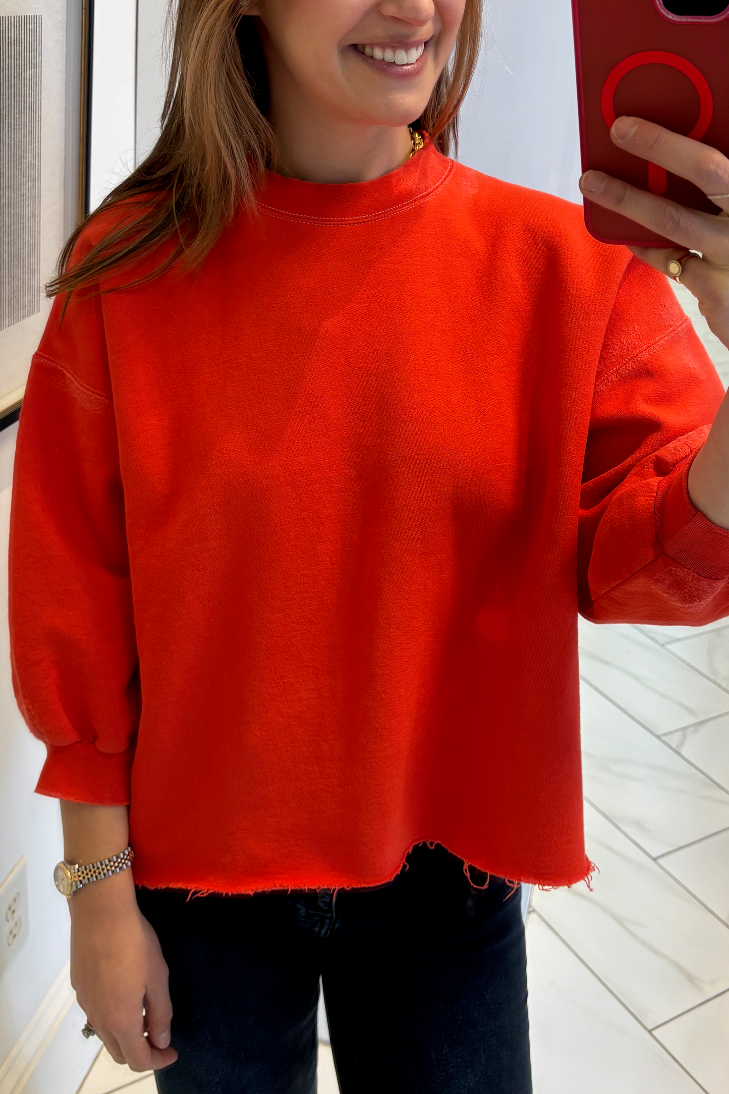 Fond Sweatshirt - Tomato