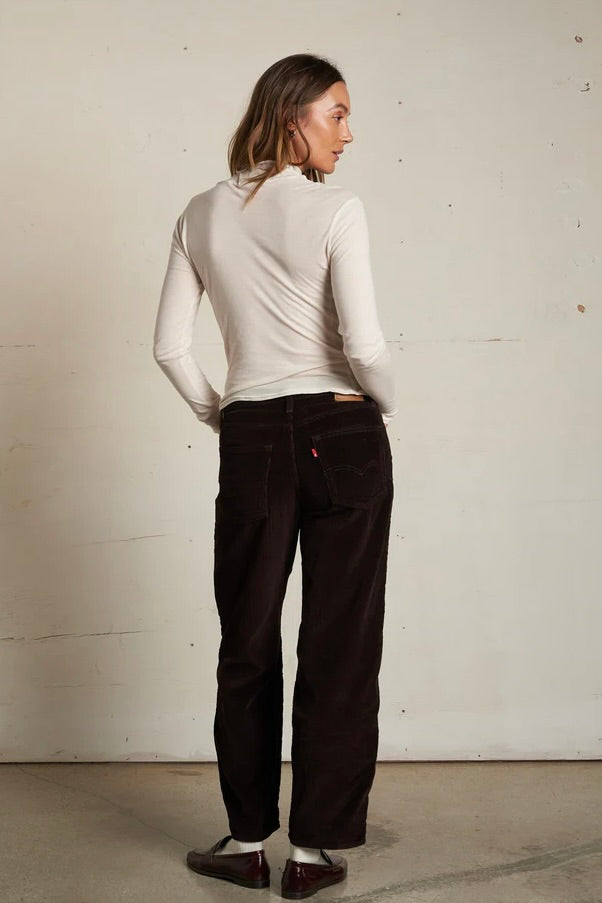 Kim French Jersey Mockneck - Sugar