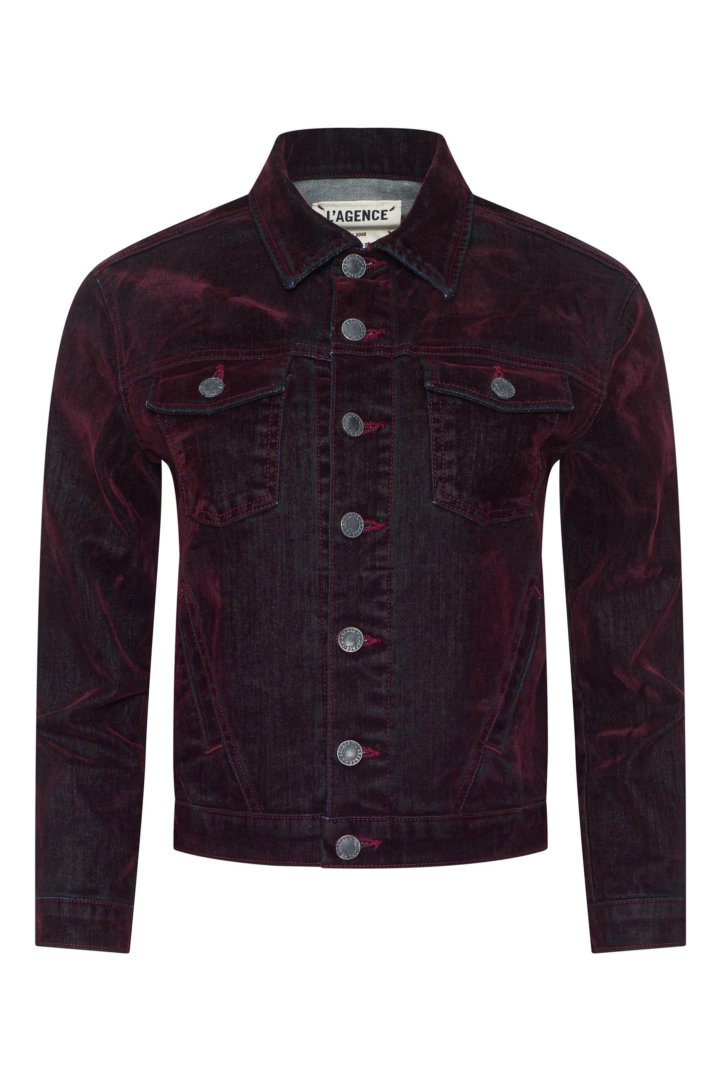 Maven Flocked Jean Jacket