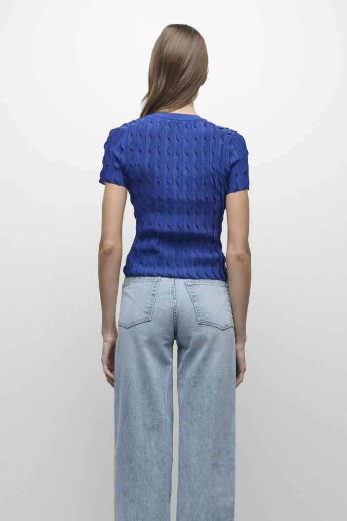 Mallorie Scalloped Knit Polo