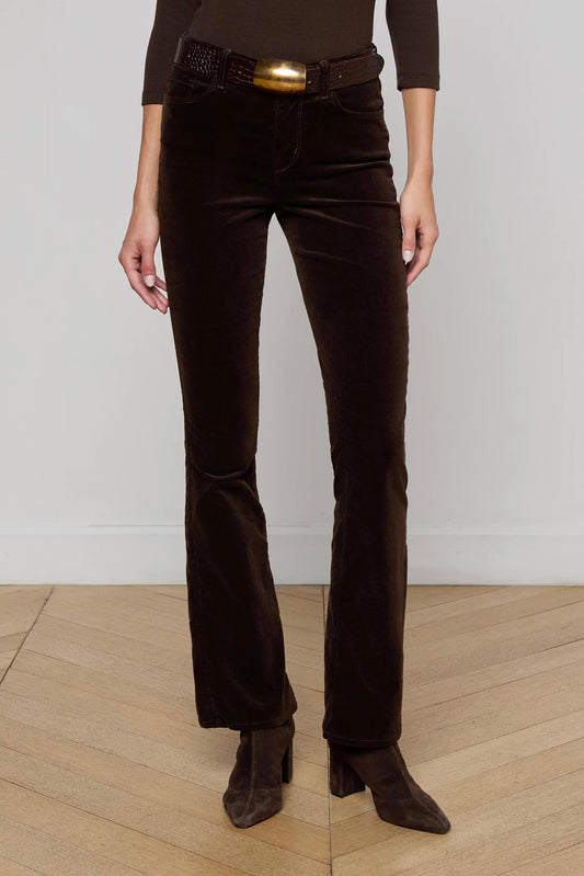 Stevie Velvet Jean - Coffee Bean