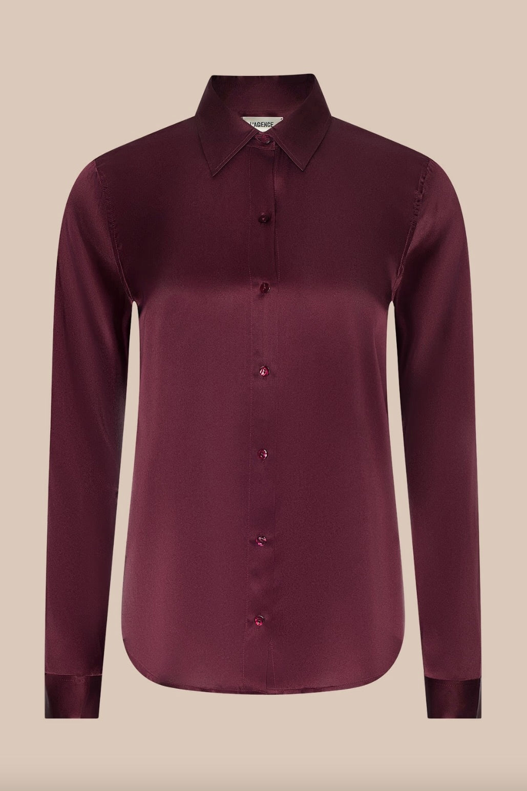 Tyler Blouse in Merlot Red