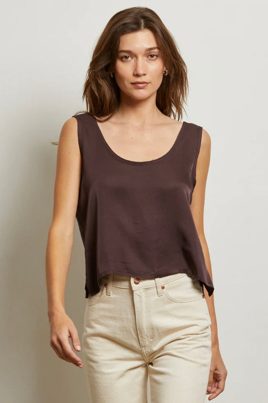 Silvie Satin Tank