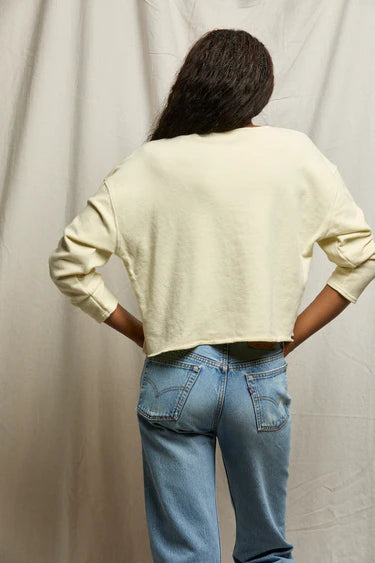 Briana French Terry Tee - Custard