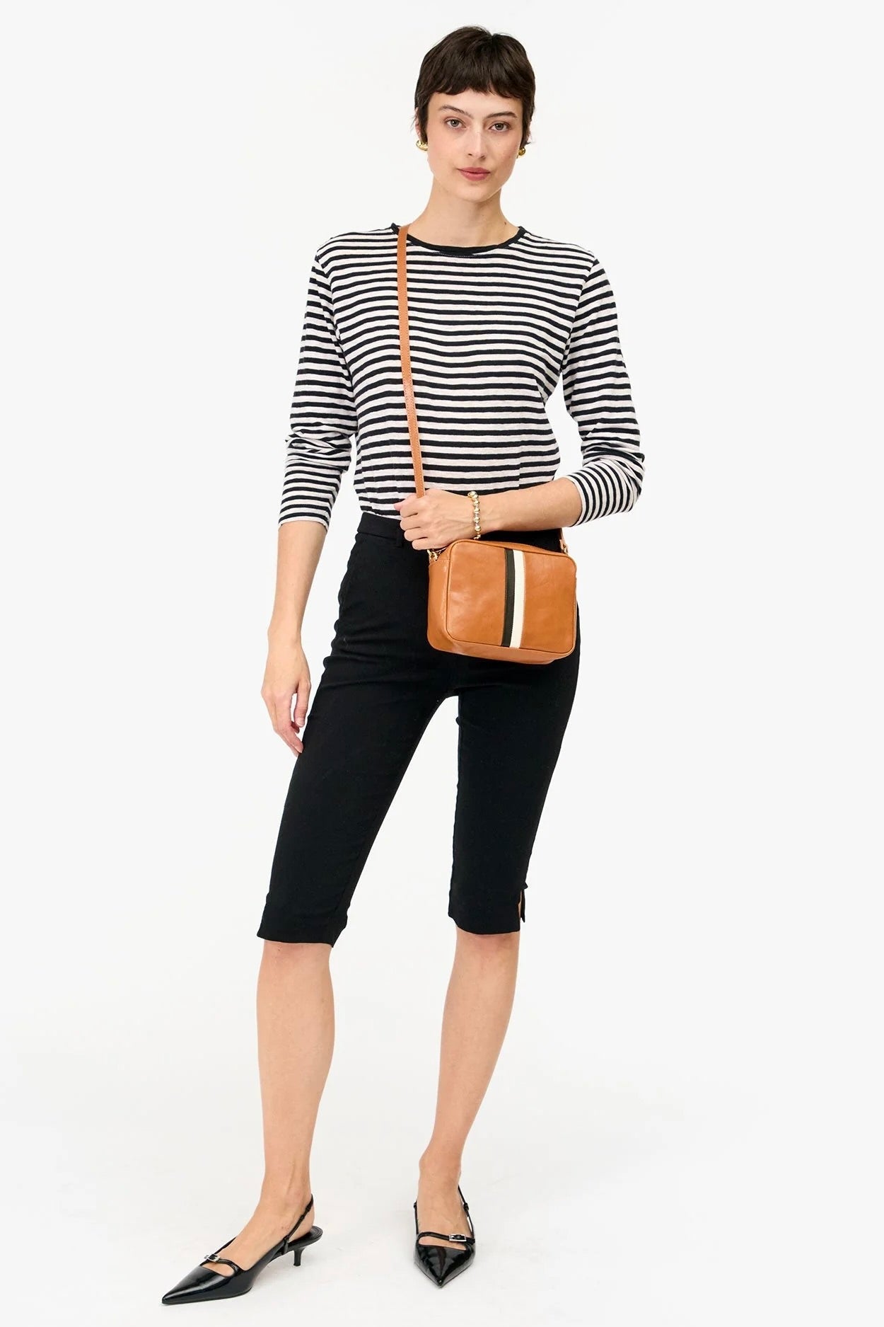 Midi Sac - Natural w/ Stripes