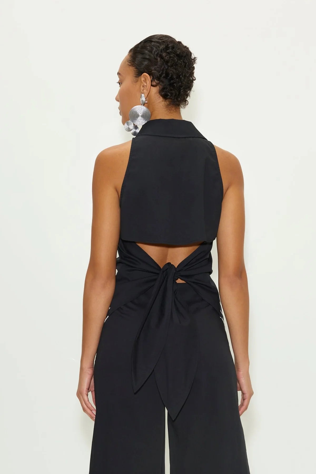 SIMONMILLER - Wavy Sleeveless Loch - Black