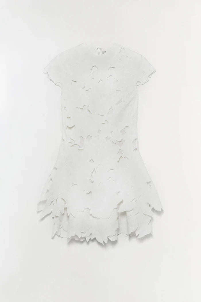 SIMKHAI - Holloway Embroidered Mini Dress - White