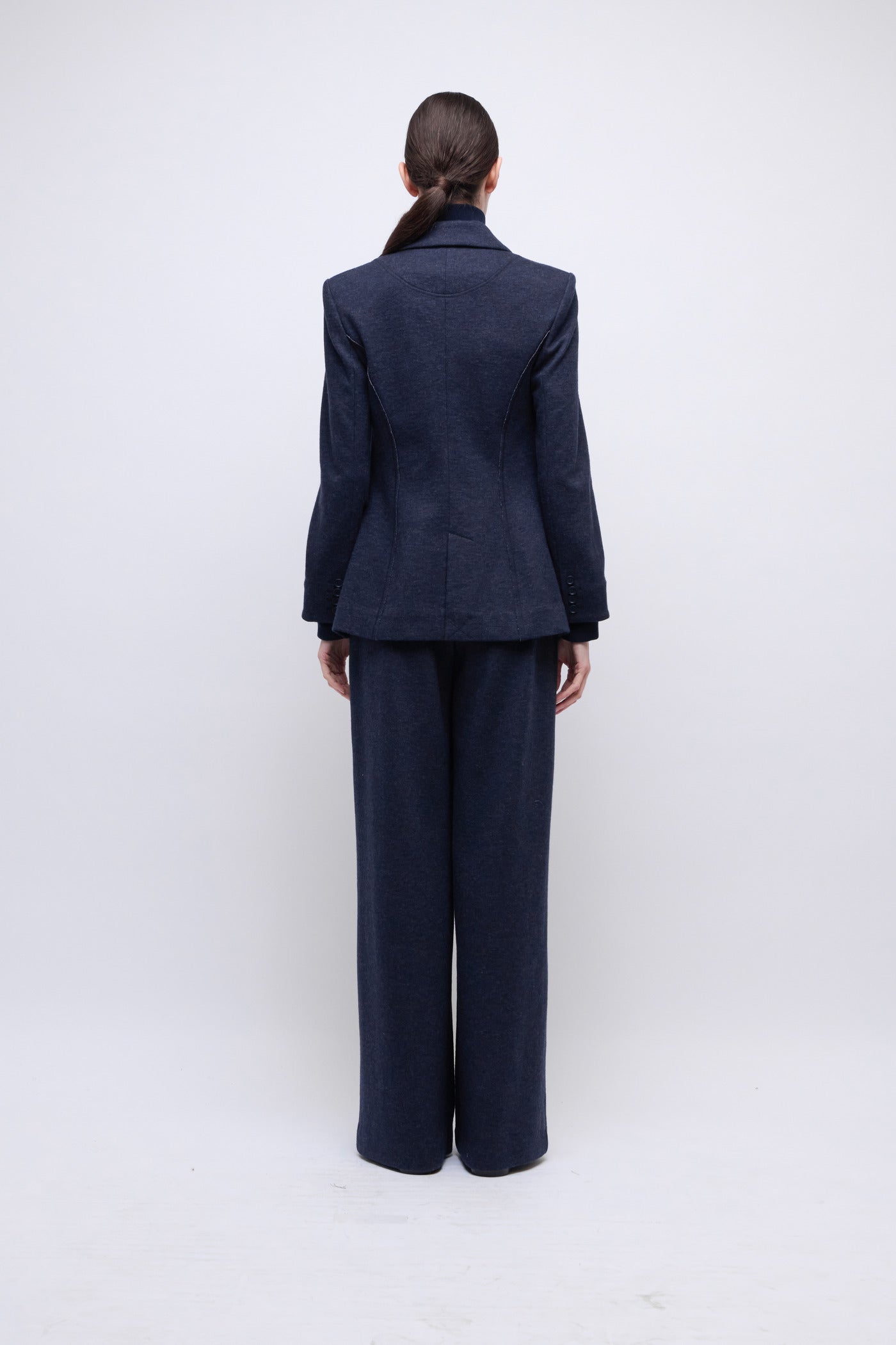 SIMKHAI - Auden Knit Combo Blazer - Dark Midnight