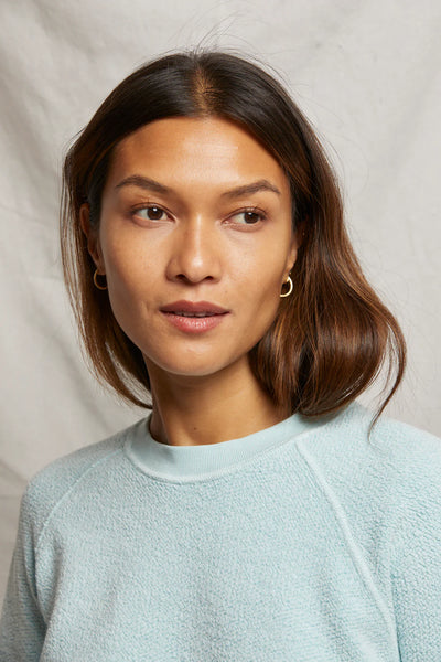 Perfect White Tee - Ziggy Sweatshirt - Iced Aqua