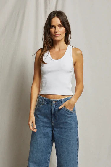 Blondie Tank - White