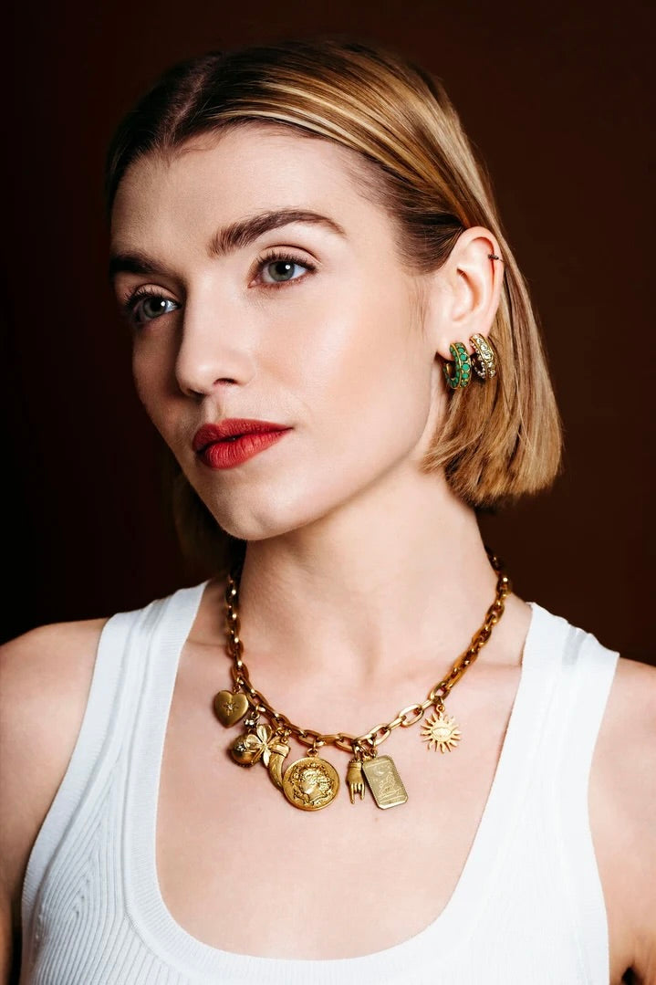 Aira Earrings - Green