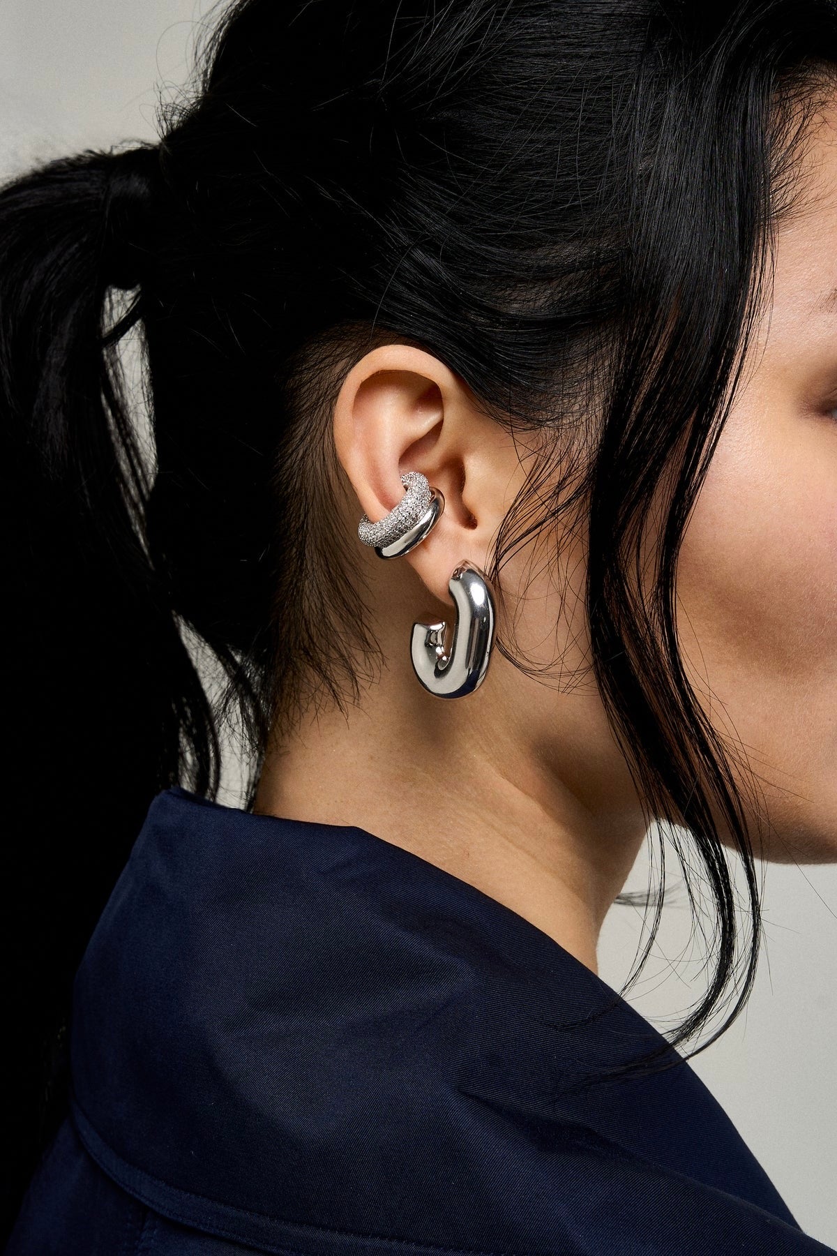 Pave Double Ear Cuff