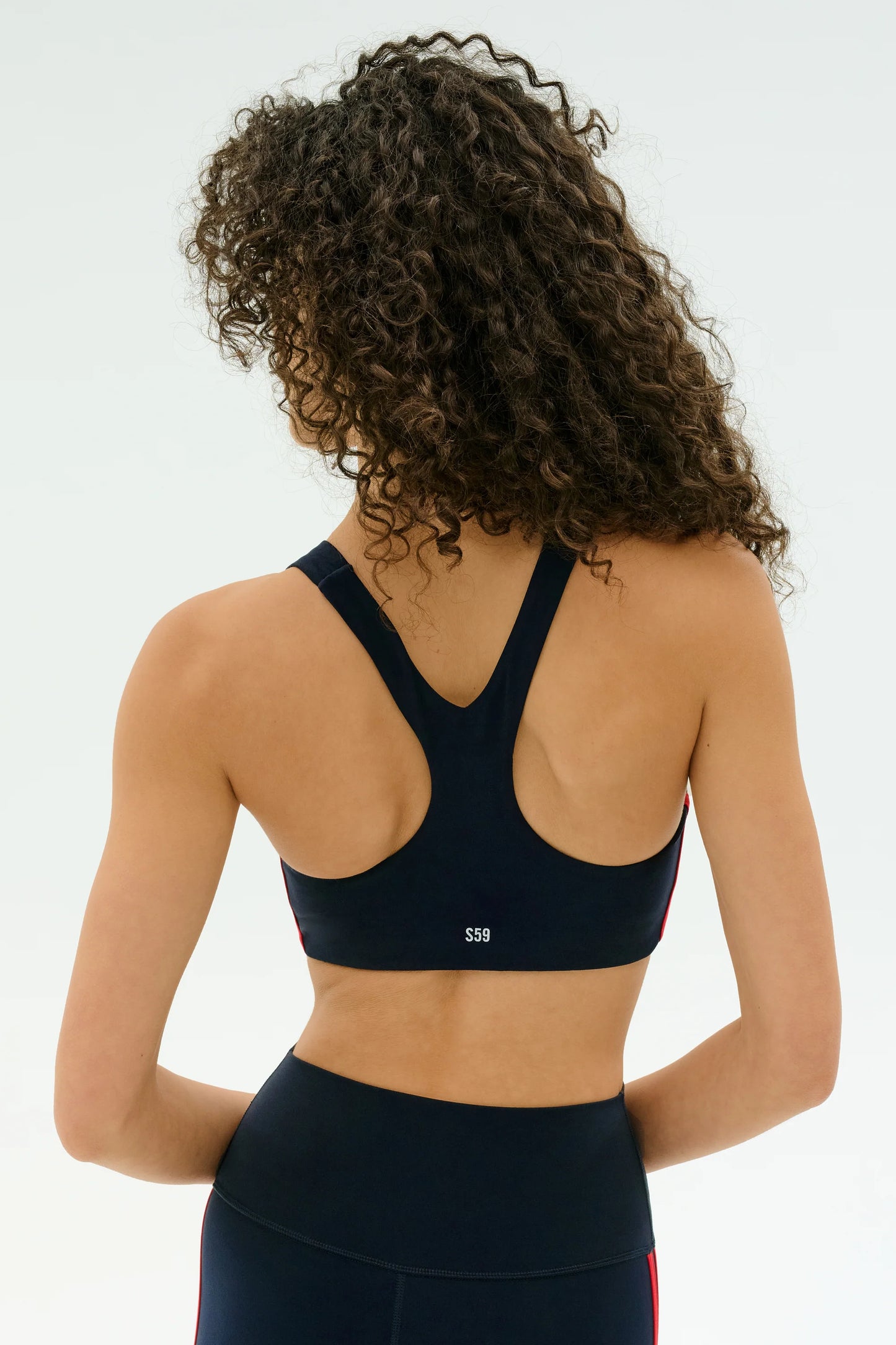 SPLITS59 - Ella Airweight Bra - Indigo/Pirate Red
