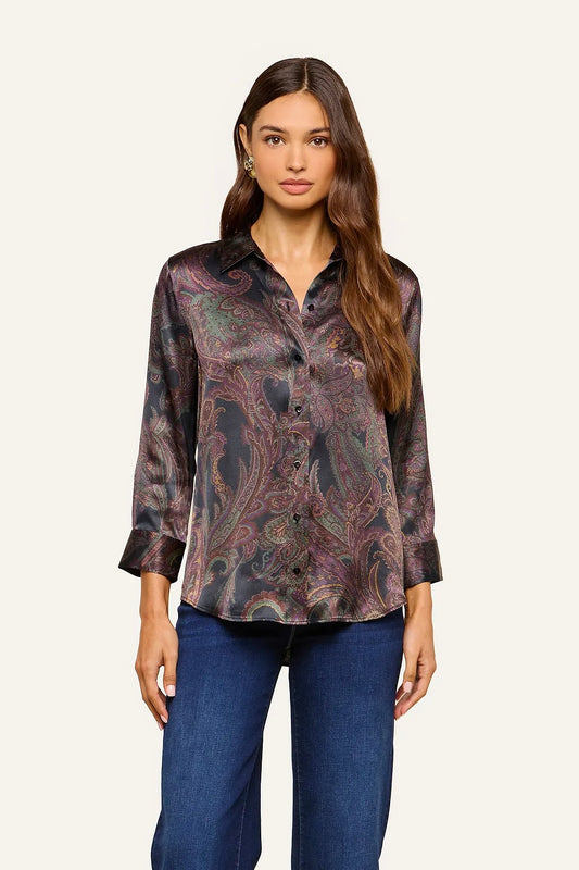 Dani Blouse - Midnight Paisley