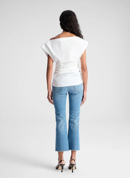 A.L.C. - Nara Stretch Cotton Off Shoulder - White