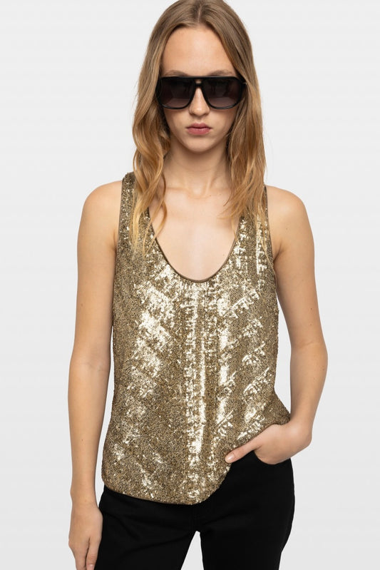 Tarys Sequins Tank