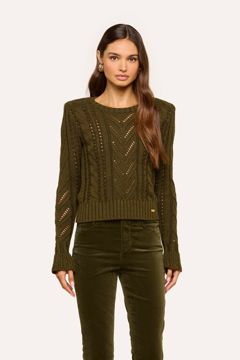 Mio Cable Crop Pullover