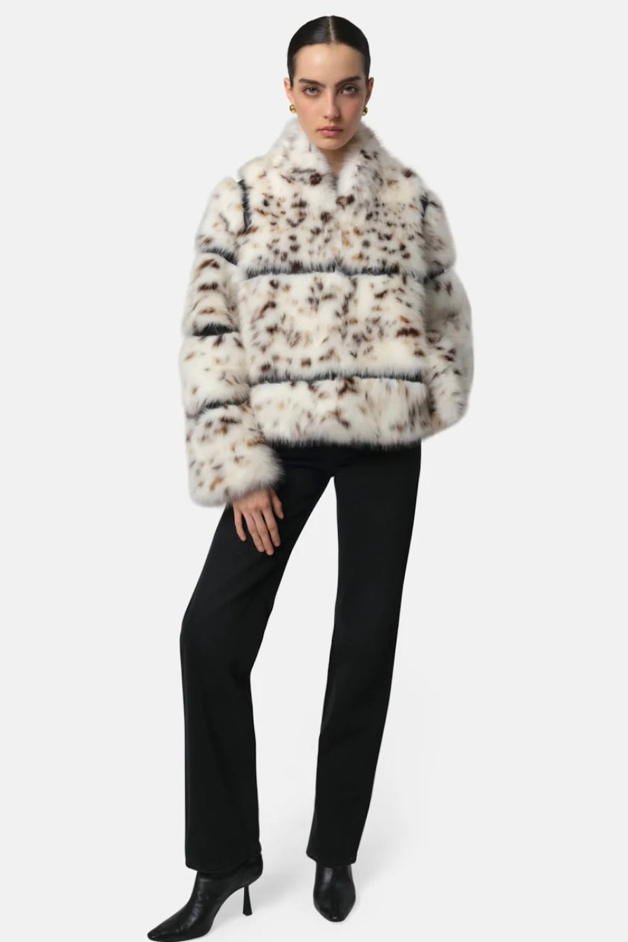 Sai Snow Leopard Coat