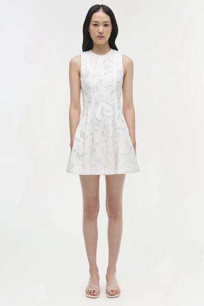 SIMKHAI - Sylvia Jacquard Mini Dress - White