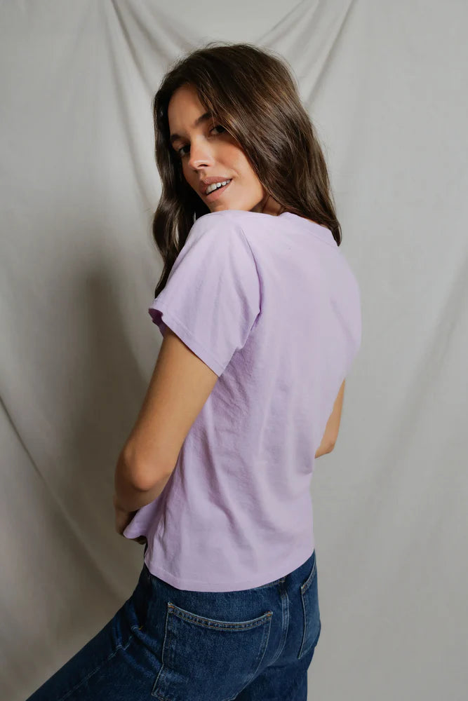 Hendrix Boxy Tee - Ultraviolet