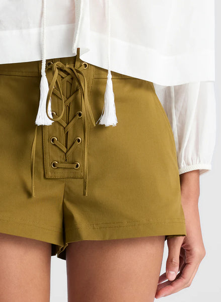 A.L.C. - Leon Lace Up Short - Hazel