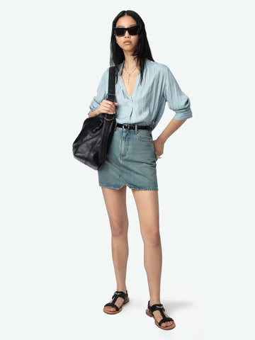 ZADIG&VOLTAIRE - Tink Satin Blouse - Mist