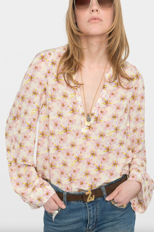 Torny Smooth Mirror Flowers Top