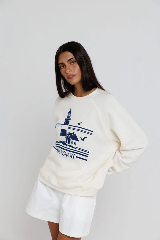 Montauk Lighthouse Raglan Sweatshirt