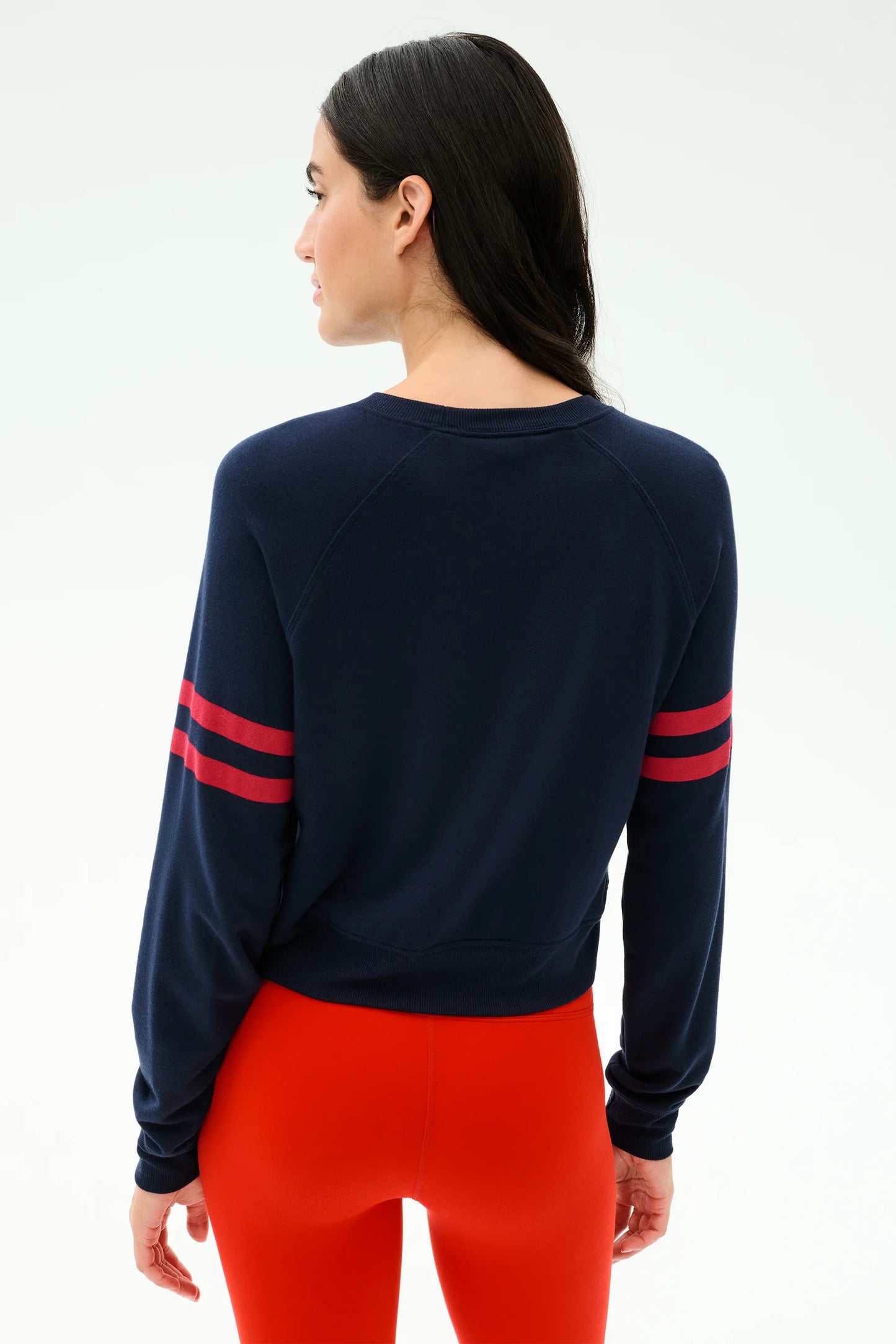 Brooks Stripe Fleece Sweatshirt