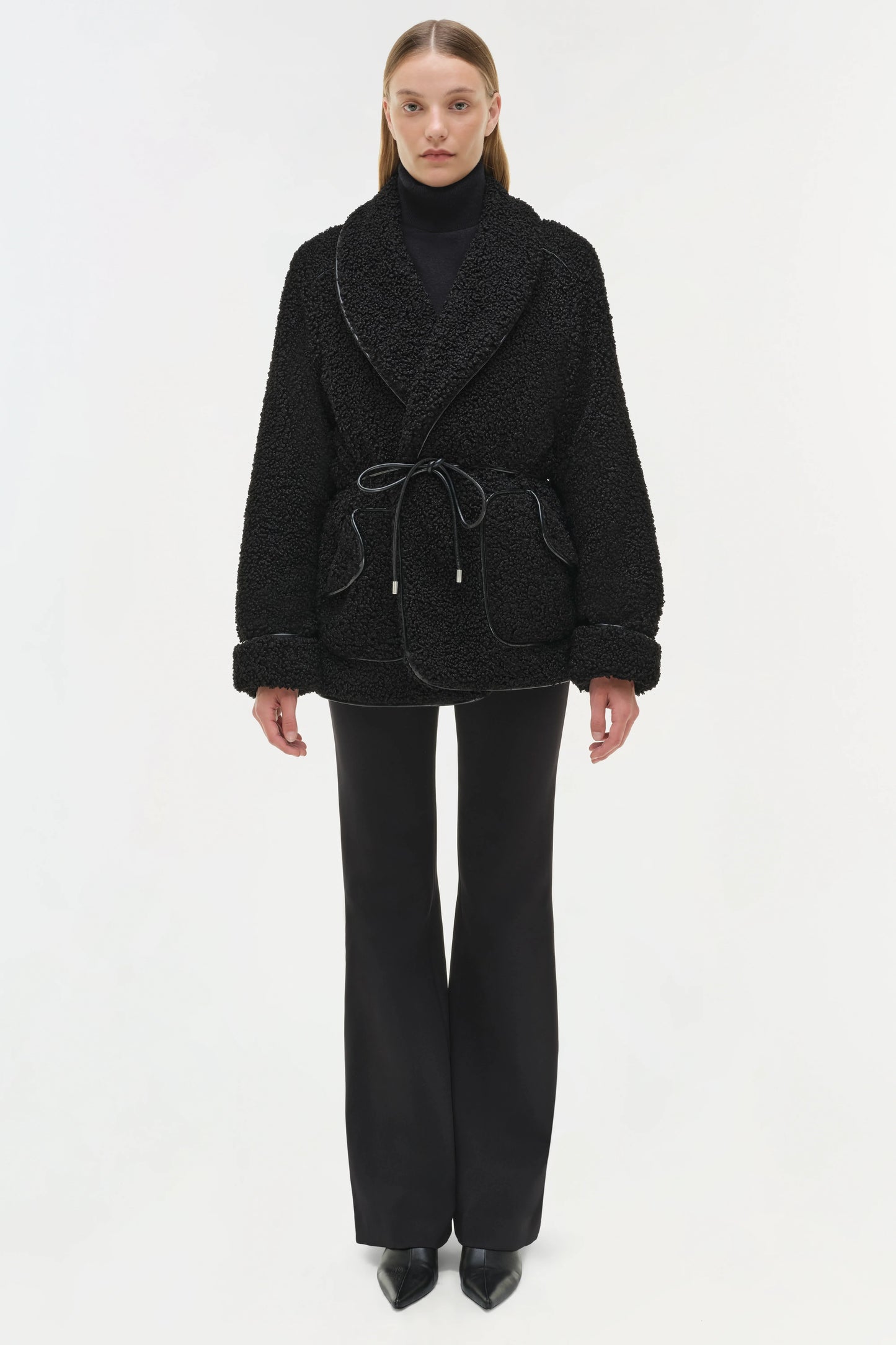 SIMKHAI - Kimia Tie Waist Jacket - Black