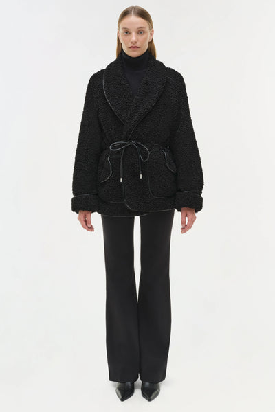 SIMKHAI - Kimia Tie Waist Jacket - Black