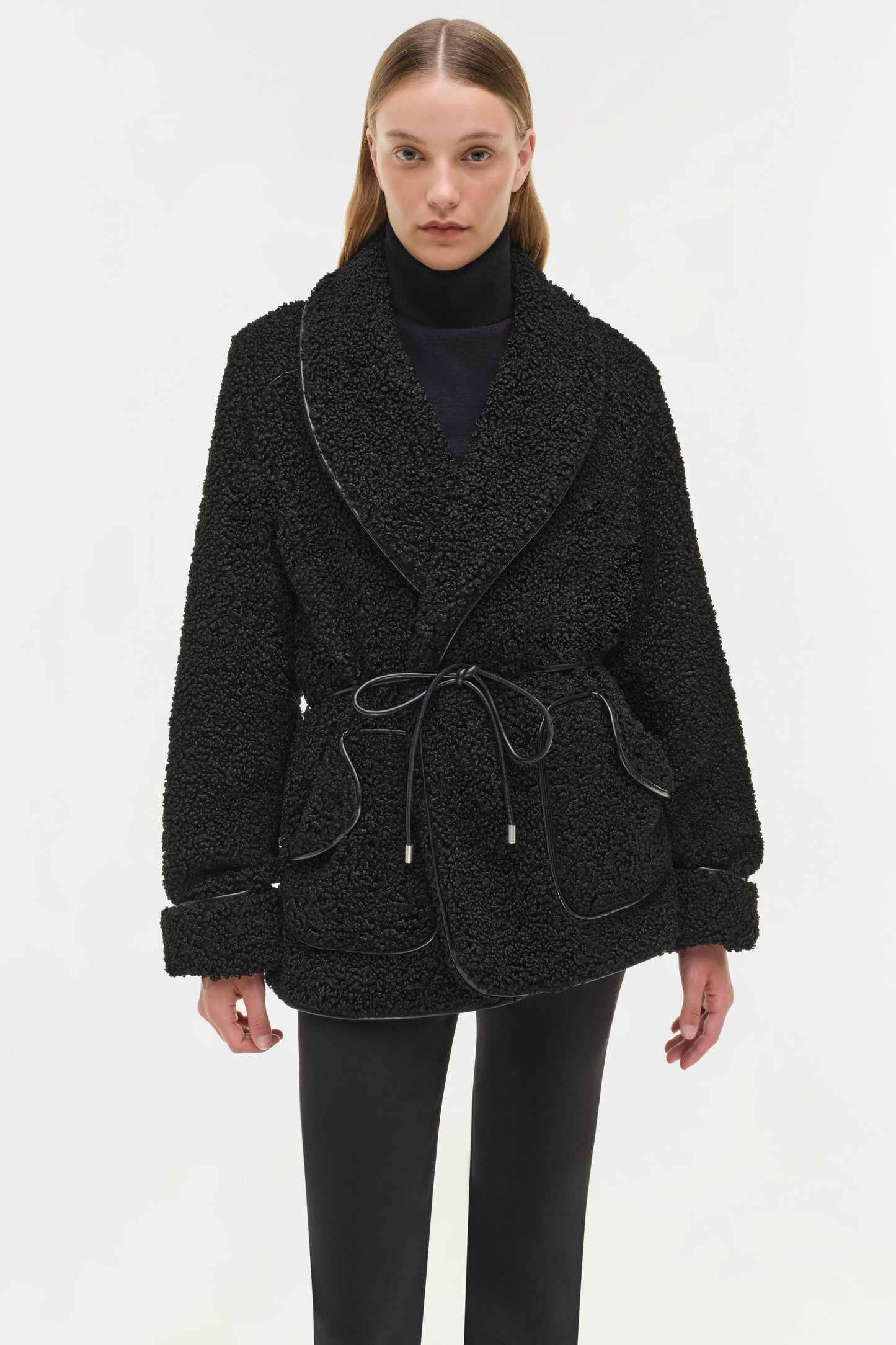 SIMKHAI - Kimia Tie Waist Jacket - Black