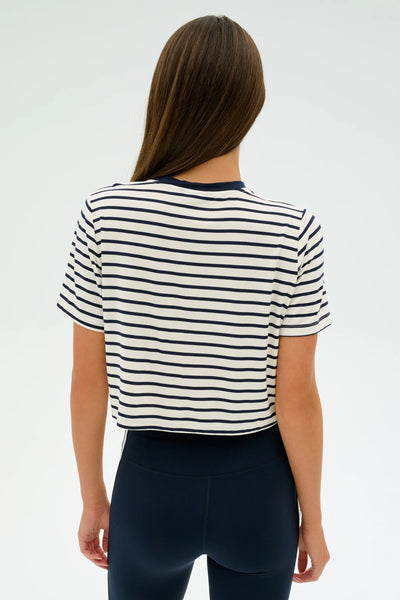SPLITS59 - Djuna Crop Ringer - Indigo Stripe