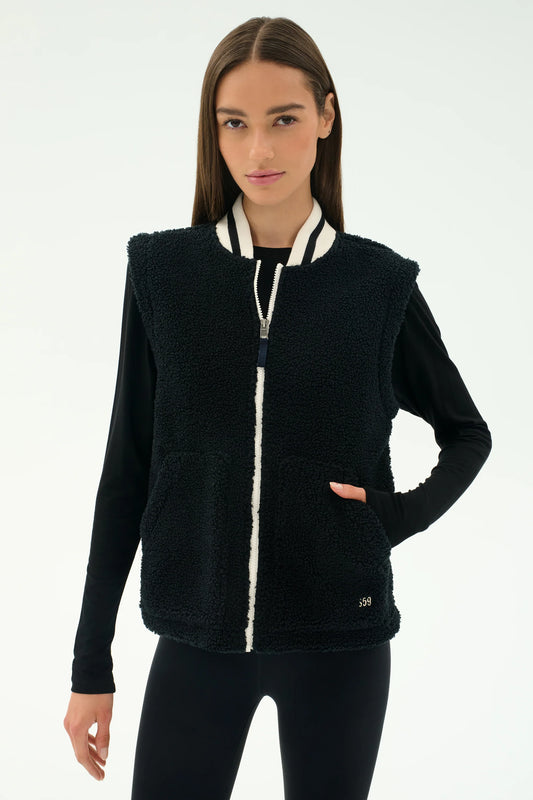 SPLITS59 - Aster Sherpa Vest - Black