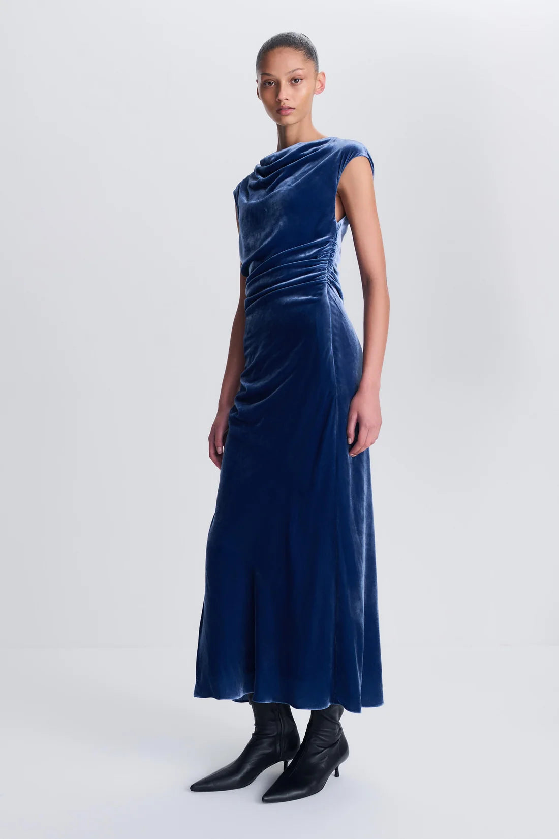 Burke Draped Midi Dress