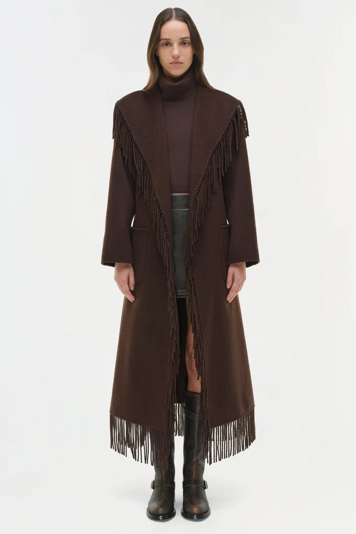 Carrie Fringe Robe Coat