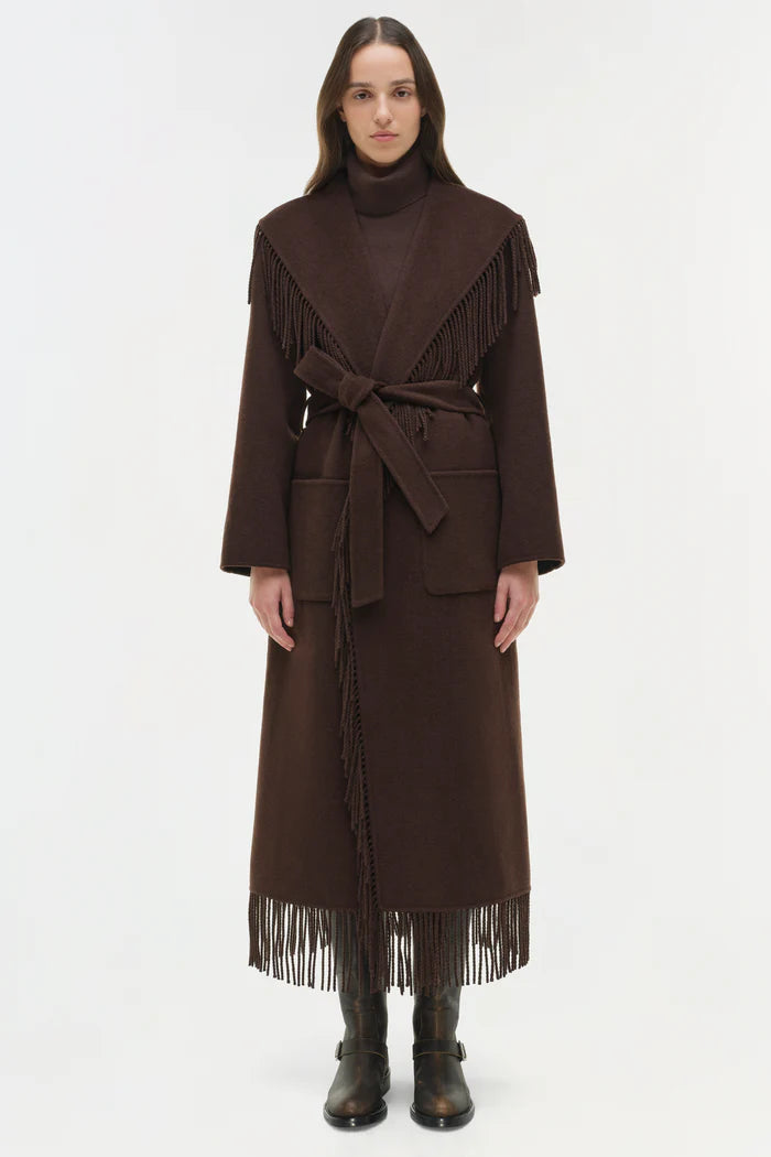 Carrie Fringe Robe Coat
