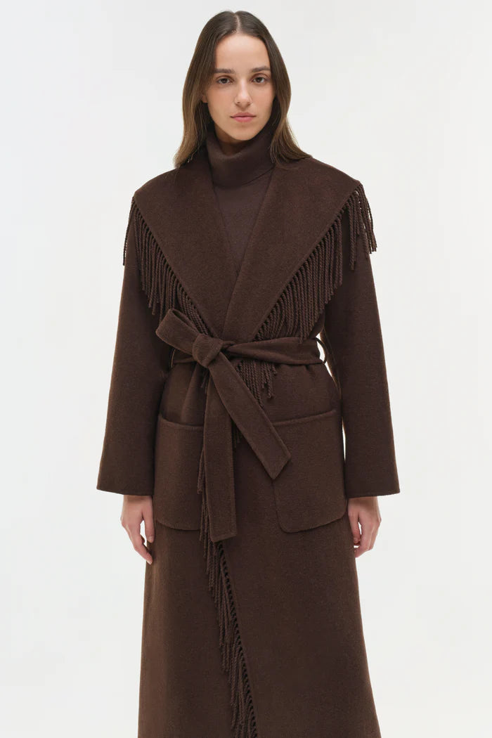 Carrie Fringe Robe Coat