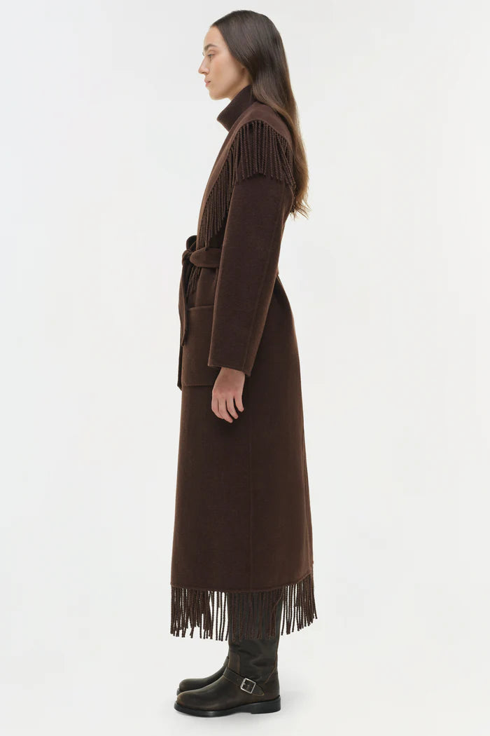 Carrie Fringe Robe Coat