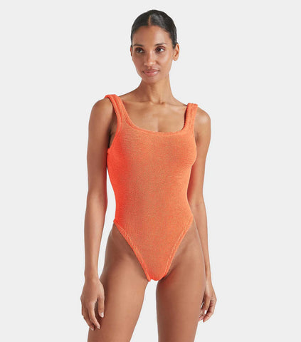 Hunza G - Square Neck Swim - Orange