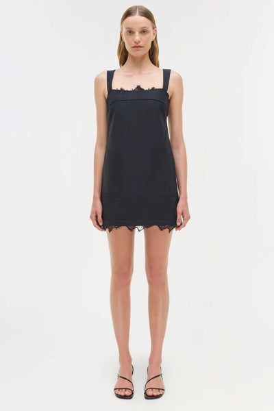 SIMKHAI - Sloan Cotton Lace Mini Dress - Midnight Multi