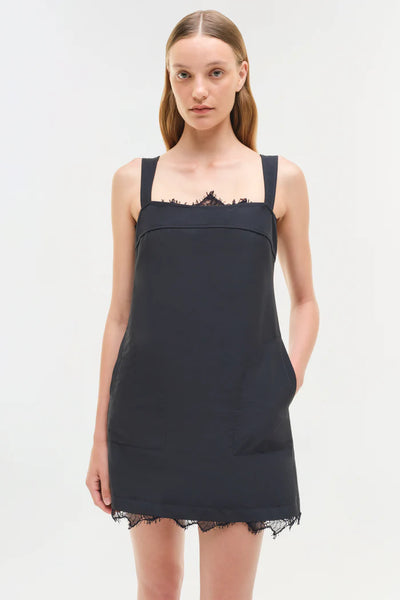 SIMKHAI - Sloan Cotton Lace Mini Dress - Midnight Multi