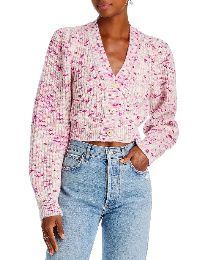 LoveShackFancy - Avignon Cropped Cardigan - Berry Medley