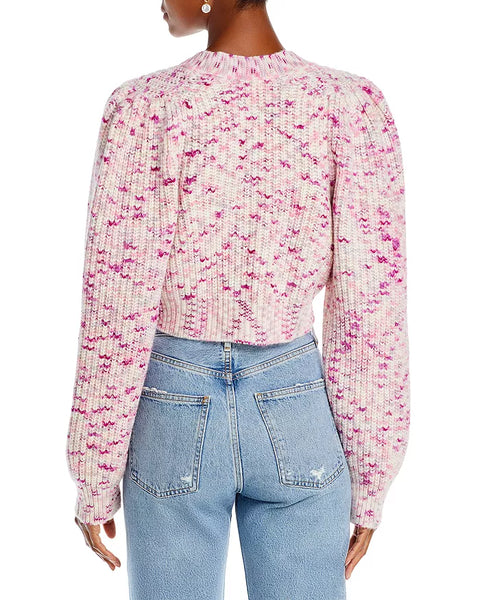 LoveShackFancy - Avignon Cropped Cardigan - Berry Medley