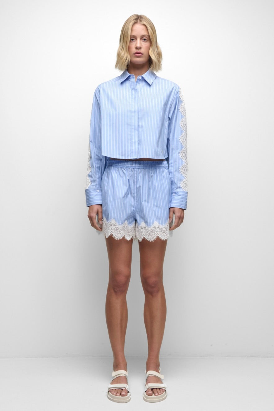 Renata Cropped Button Down Shirt