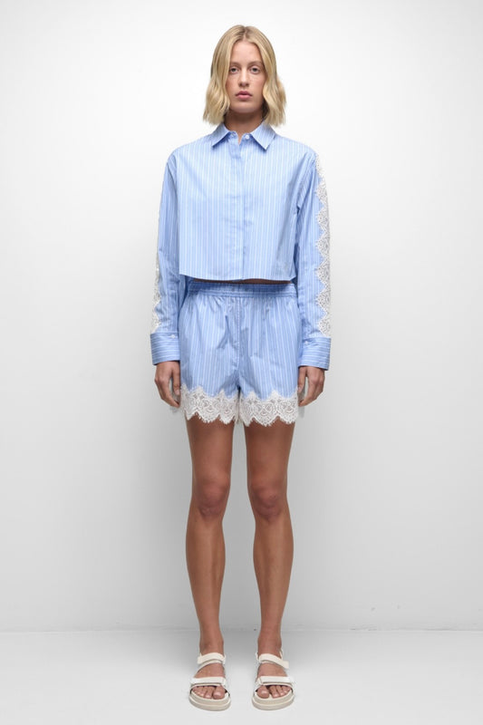 Renata Cropped Button Down Shirt