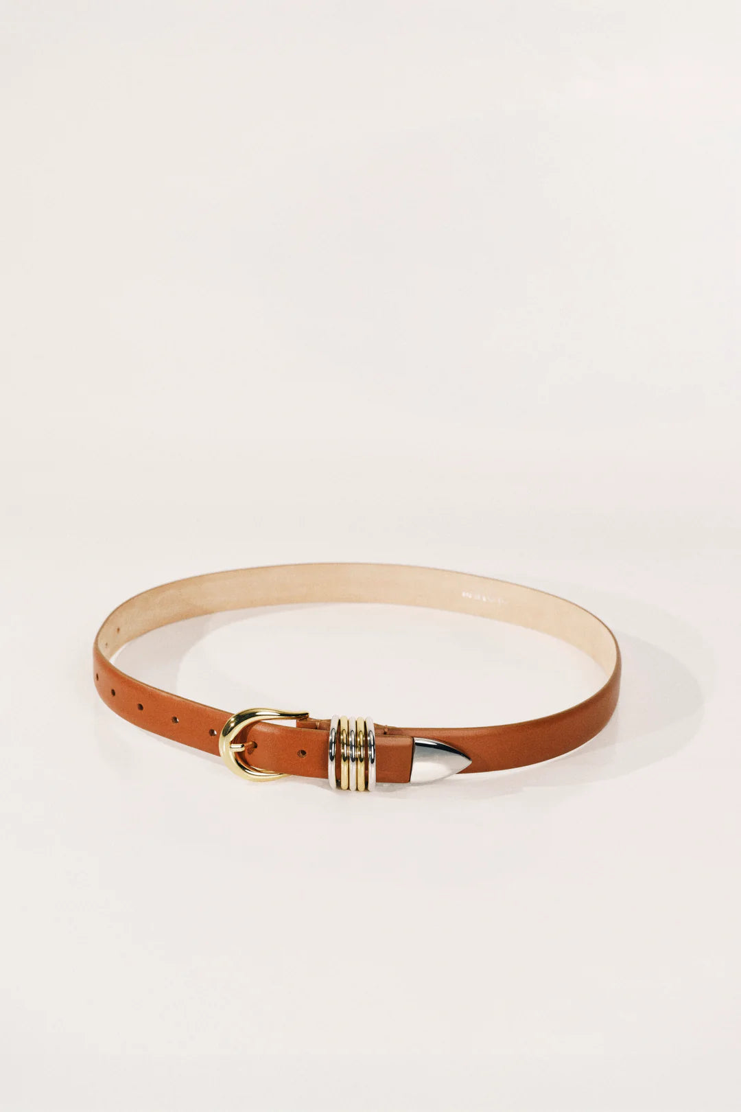 Déhanche - Hollyhock Mixed Metal Belt - Ivory & Terre