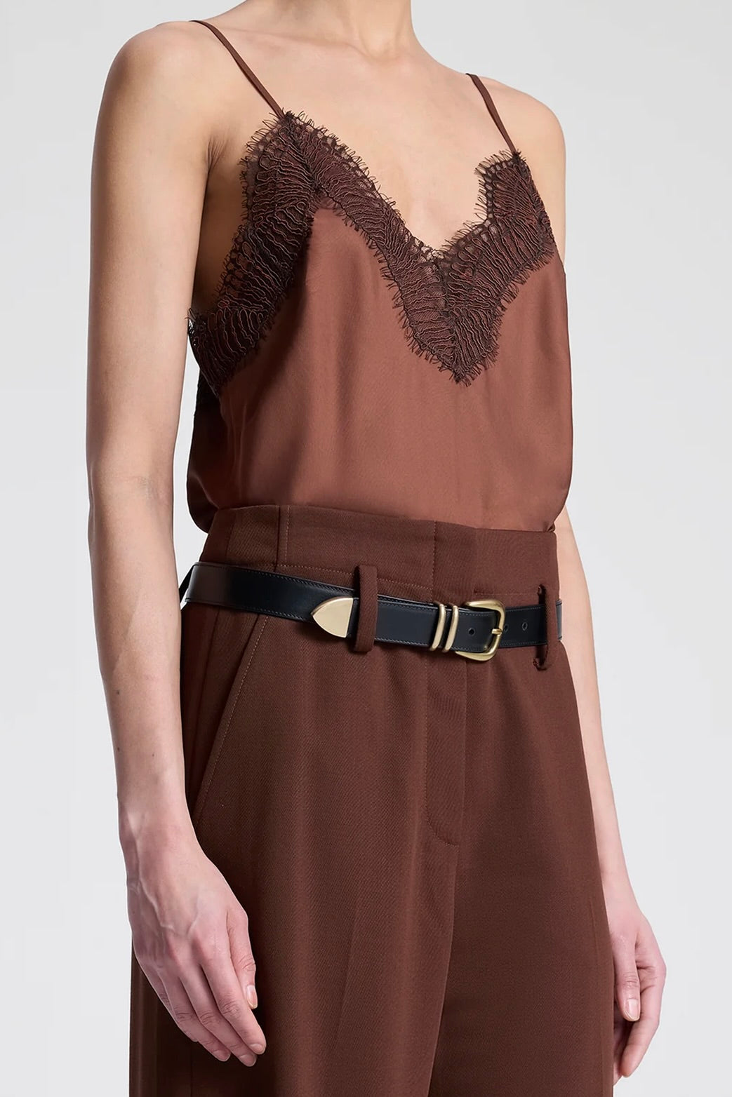 Presley Satin and Lace Camisole Top